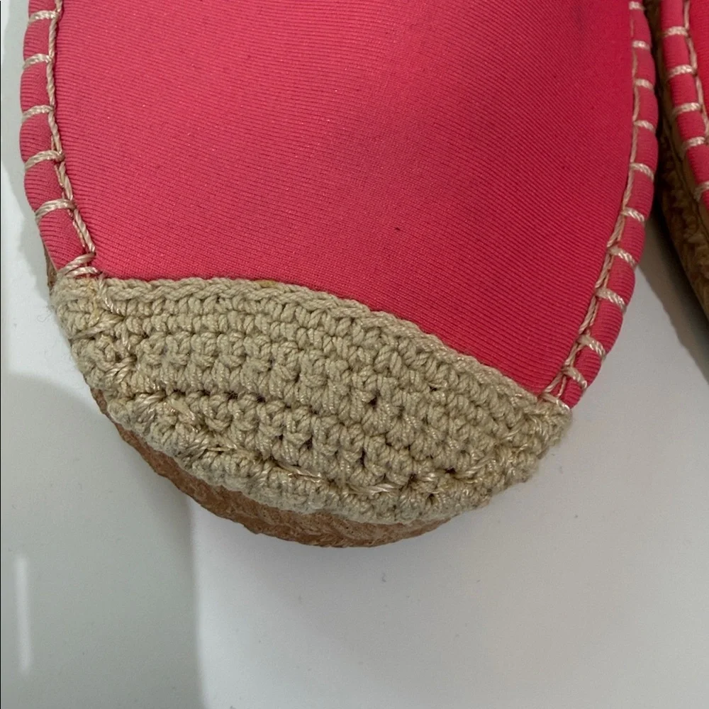 Sea Star Beachwear Shoes Espadrille Size 8 Pink Coral Color